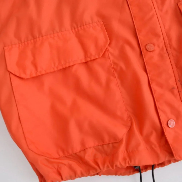 Vintage Polo Jeans Co. Ralph Lauren Orange Zip Up Rain Coat Size Medium - Picture 9 of 14